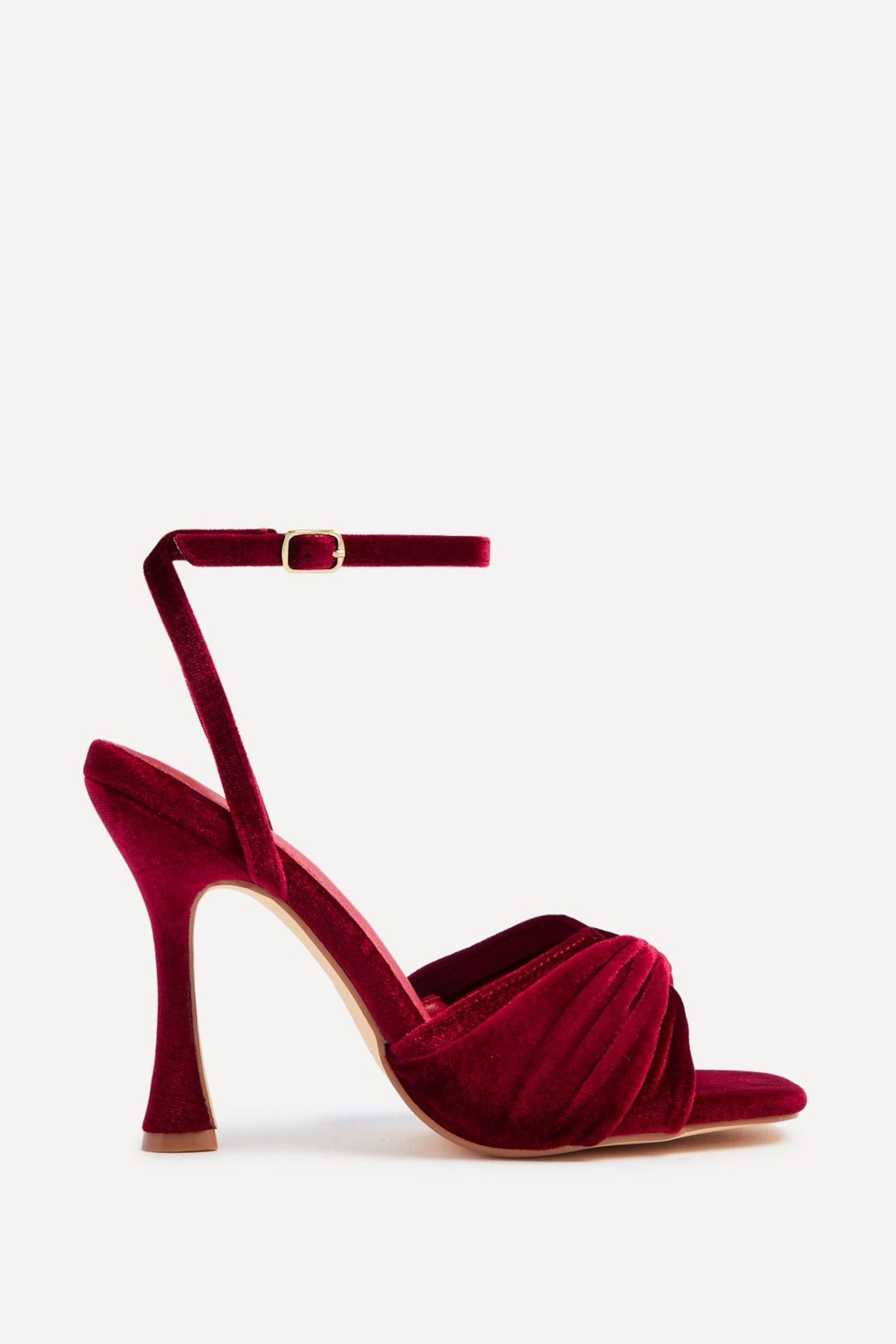 Linzi Emery Red Velvet Stiletto High Heel image 1
