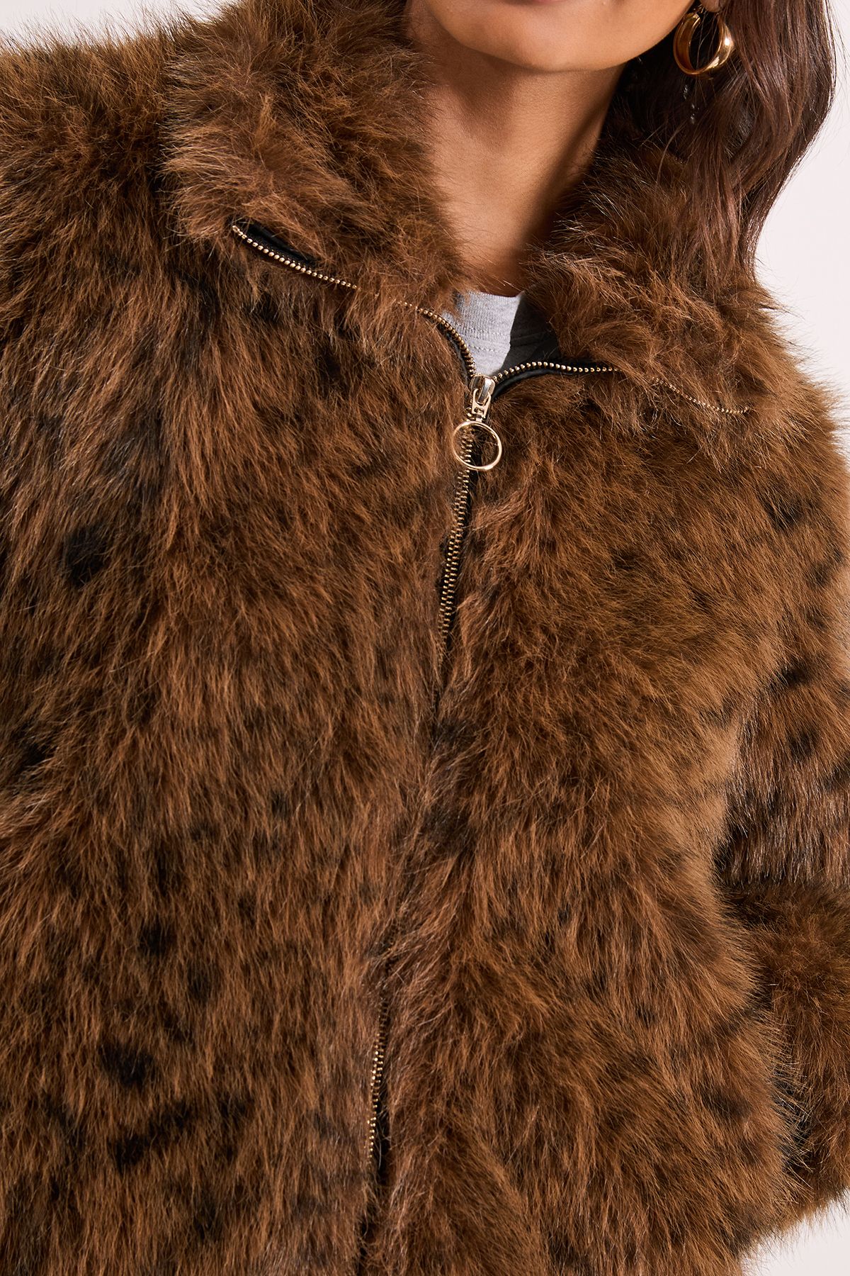 Dorothy Perkins Tiger Faux Fur Bomber Jacket Animal image 4