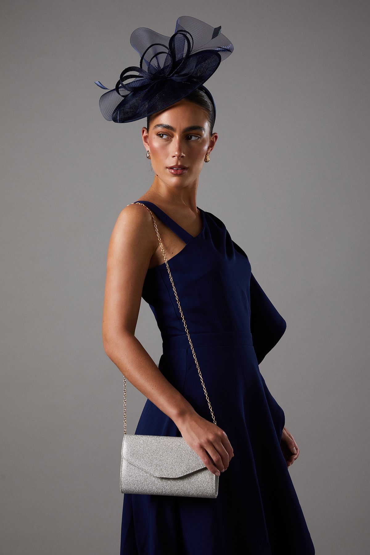 Coast Acacia Glitter Soft Clutch Bag Gold image 1