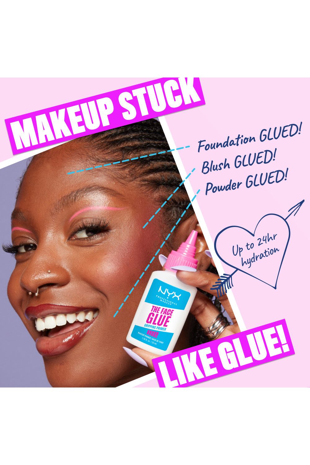 NYX Professional Makeup The Face Glue Primer 35ml Multi image 4