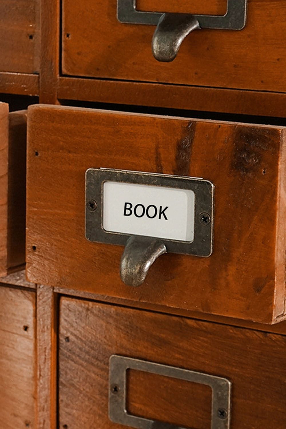 Living and Home Retro Wooden Drawer Organizer Box image 3