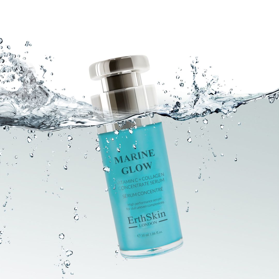 Erth Skin London Marine Glow Set: Vitamin C Serum 30ml + Marine Collagen Cream 50ml image 4