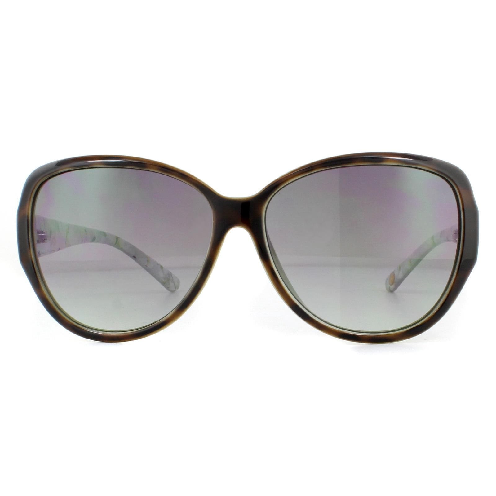 Ted Baker Oval Tortoise Green Grey Gradient Sunglasses image 1