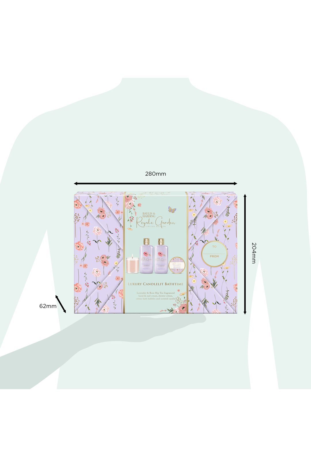 Baylis & Harding Royale Garden Gift Wrapped Candlelit Gift Set Multi image 7