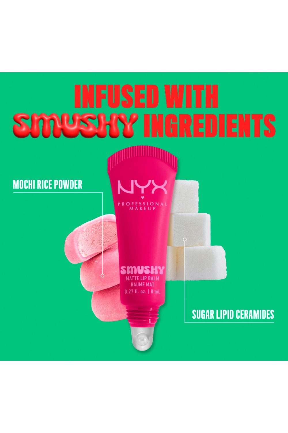 NYX Professional Makeup Smushy Matte Lip Balm 8ml Shes Serving image 8