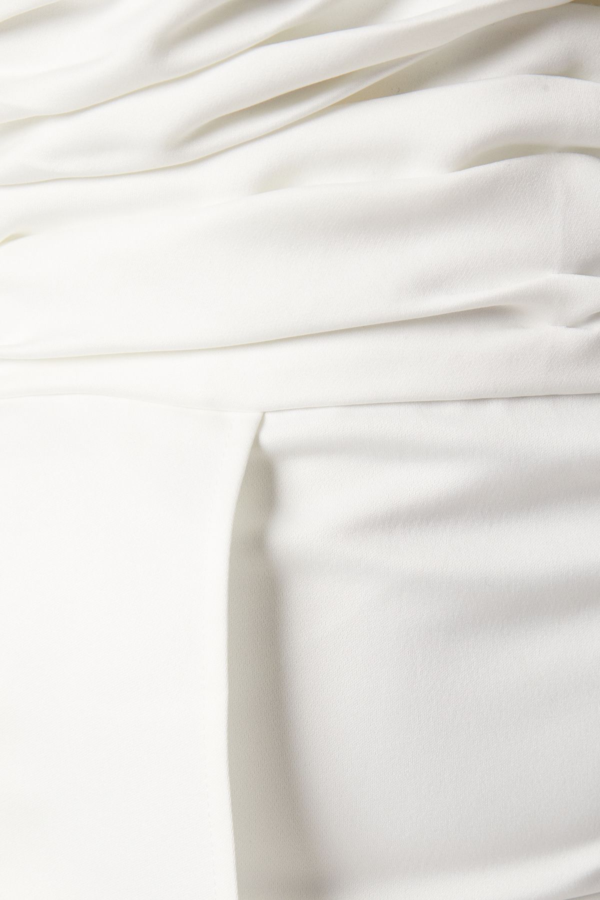 Coast Bandeau Structured Column Wedding Dress with Overskirt Ivory image 6