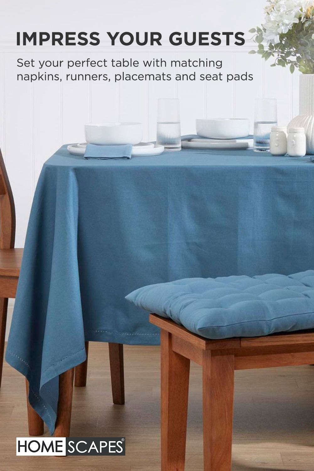 Homescapes Garden Bench Cushion Luxury 2 Seater Cotton Indoor Outdoor Pad, 108 x 42cm image 7