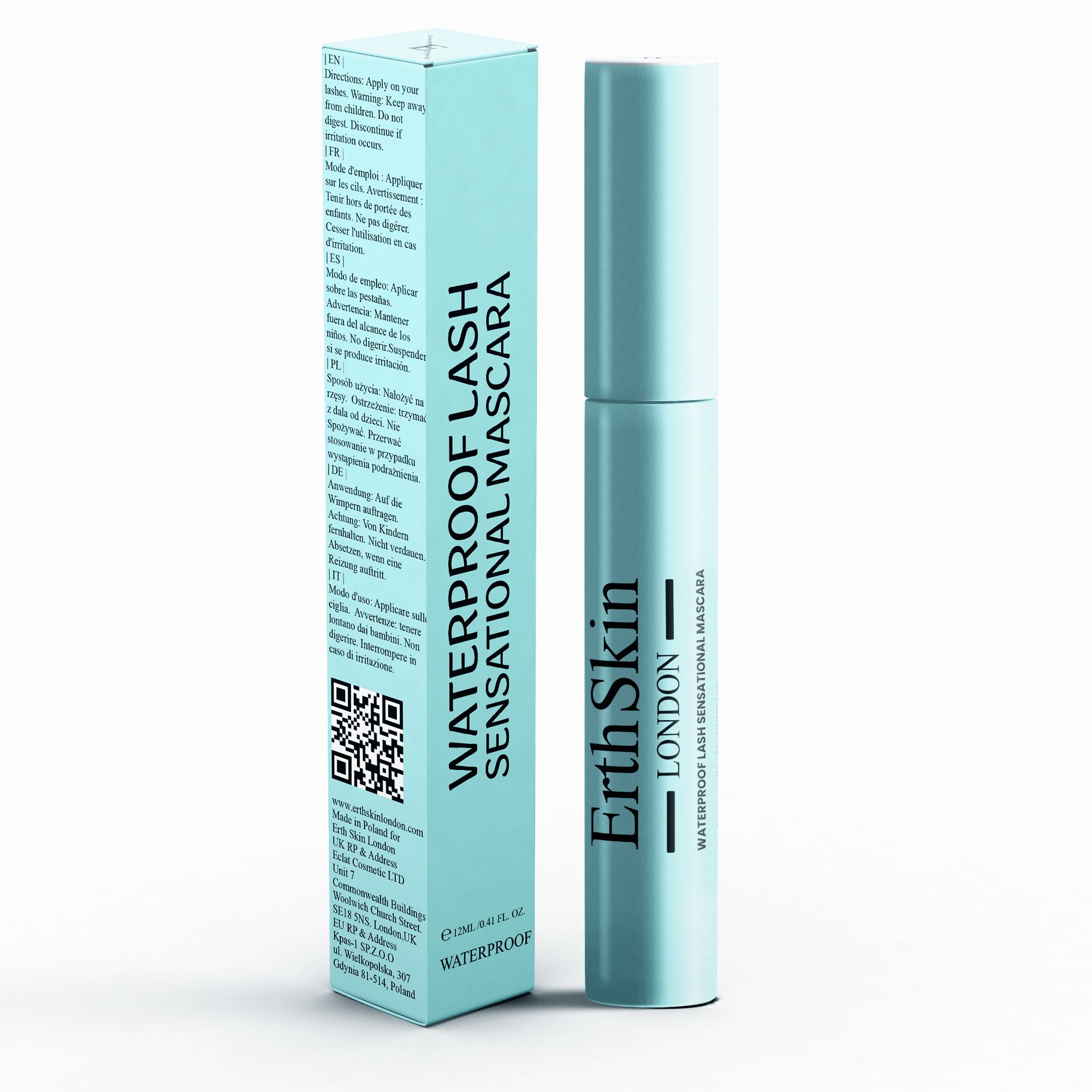 Erth Skin London ErthSkin Waterproof Lash Sensational Mascara 12ml image 1
