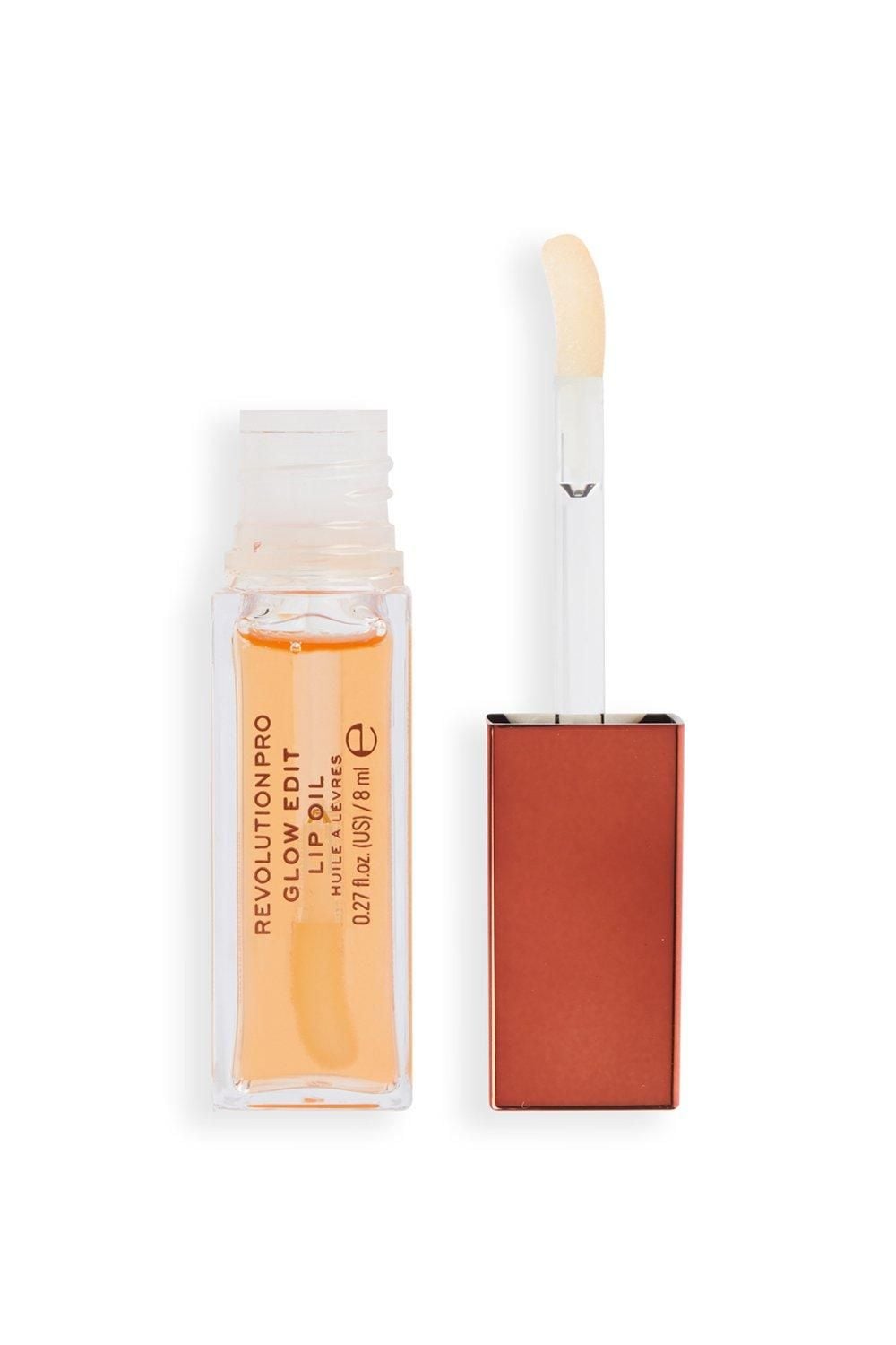 Revolution Glow Edit Lip Oil Soleil Orange image 1