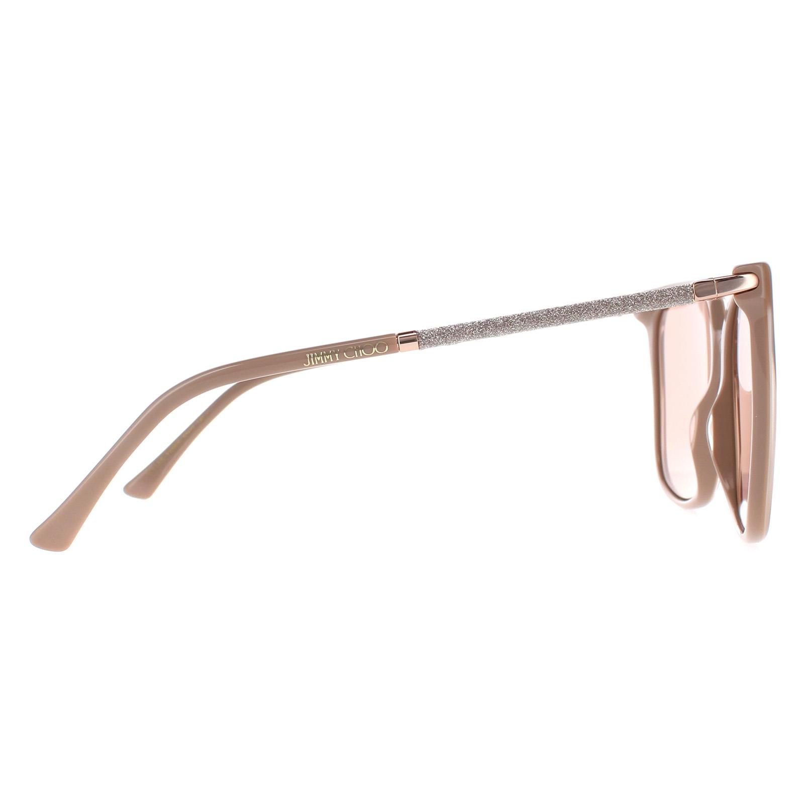 Jimmy Choo Square Nude Pink Flash Silver Mirror SCILLA/S image 4