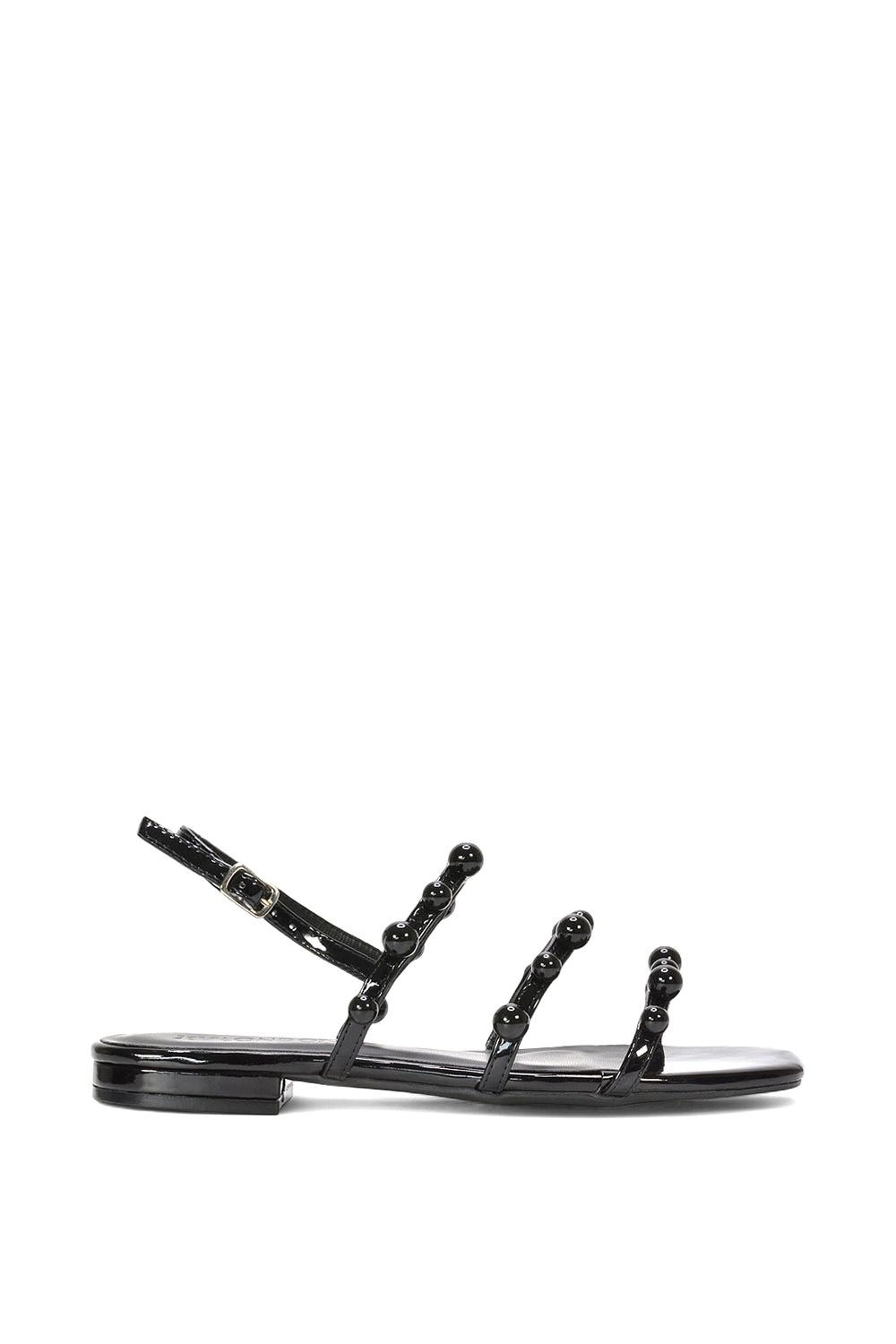 XY London 'Pamela' Flat Strappy Sandals with Beaded Detail image 1