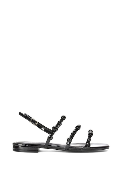 XY London 'Pamela' Flat Strappy Sandals with Beaded Detail