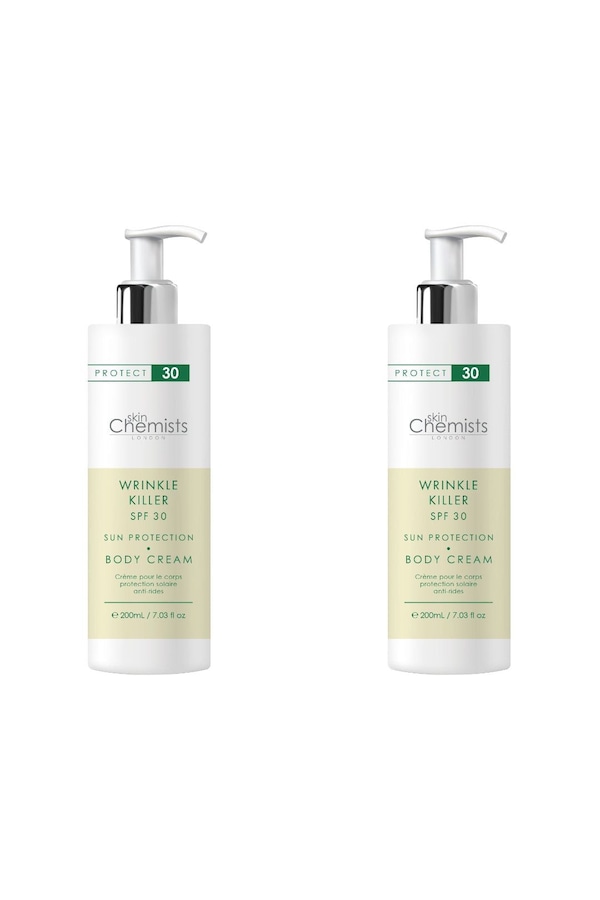 skinChemists professional Wrinkle Killer Sun Protection Body Cream SPF 30 200ml x 2 Duo Pack