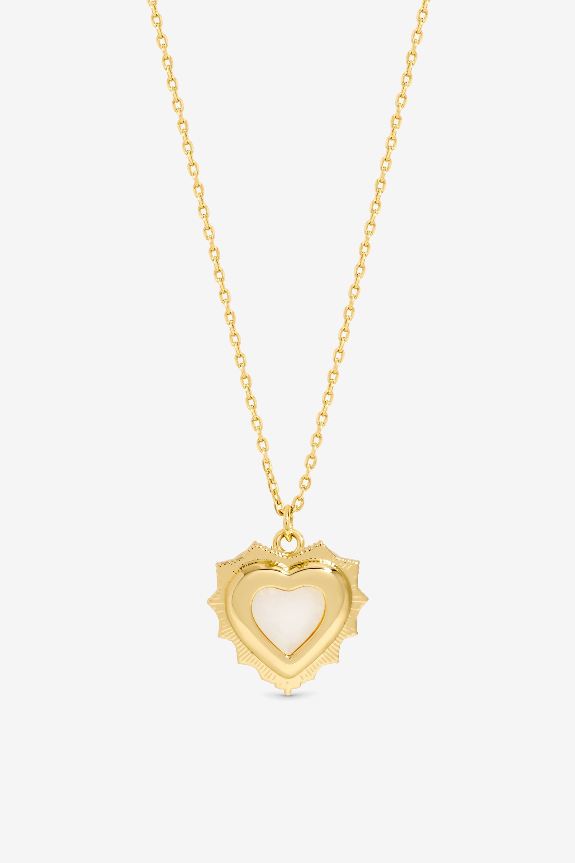 Jon Richard 14Ct Real Gold Plated Heart Birthstone Pendant - June - Gift Boxed image 2