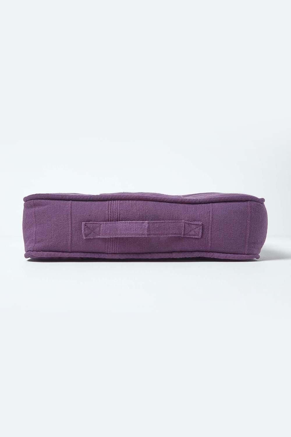 Homescapes Rajput Ribbed Cotton Floor Cushion image 5