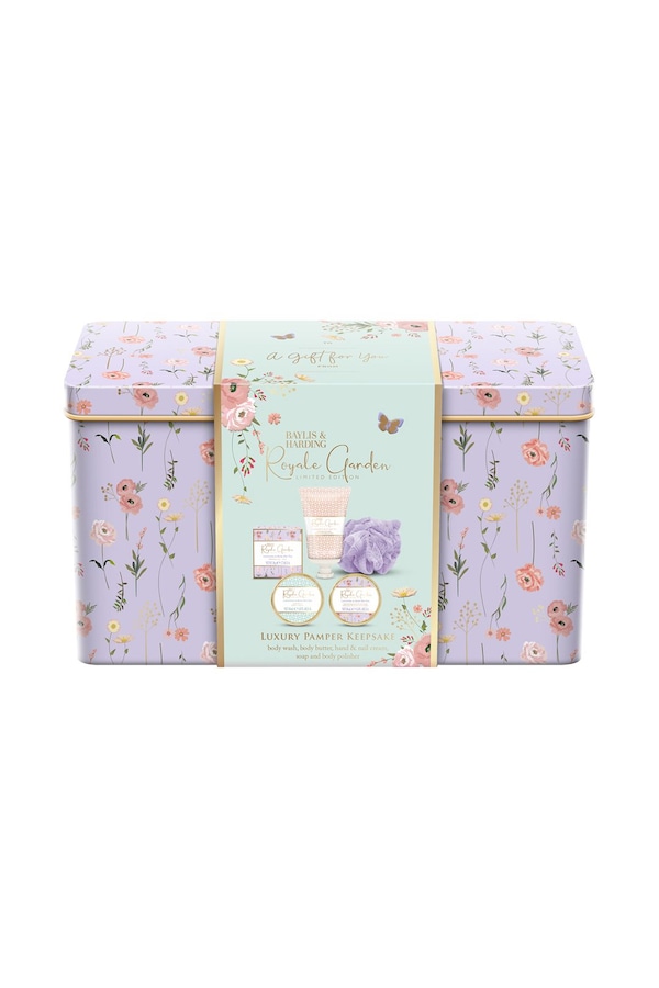 Baylis & Harding Royale Garden Luxury Pamper Keepsake Tin Gift Set Multi