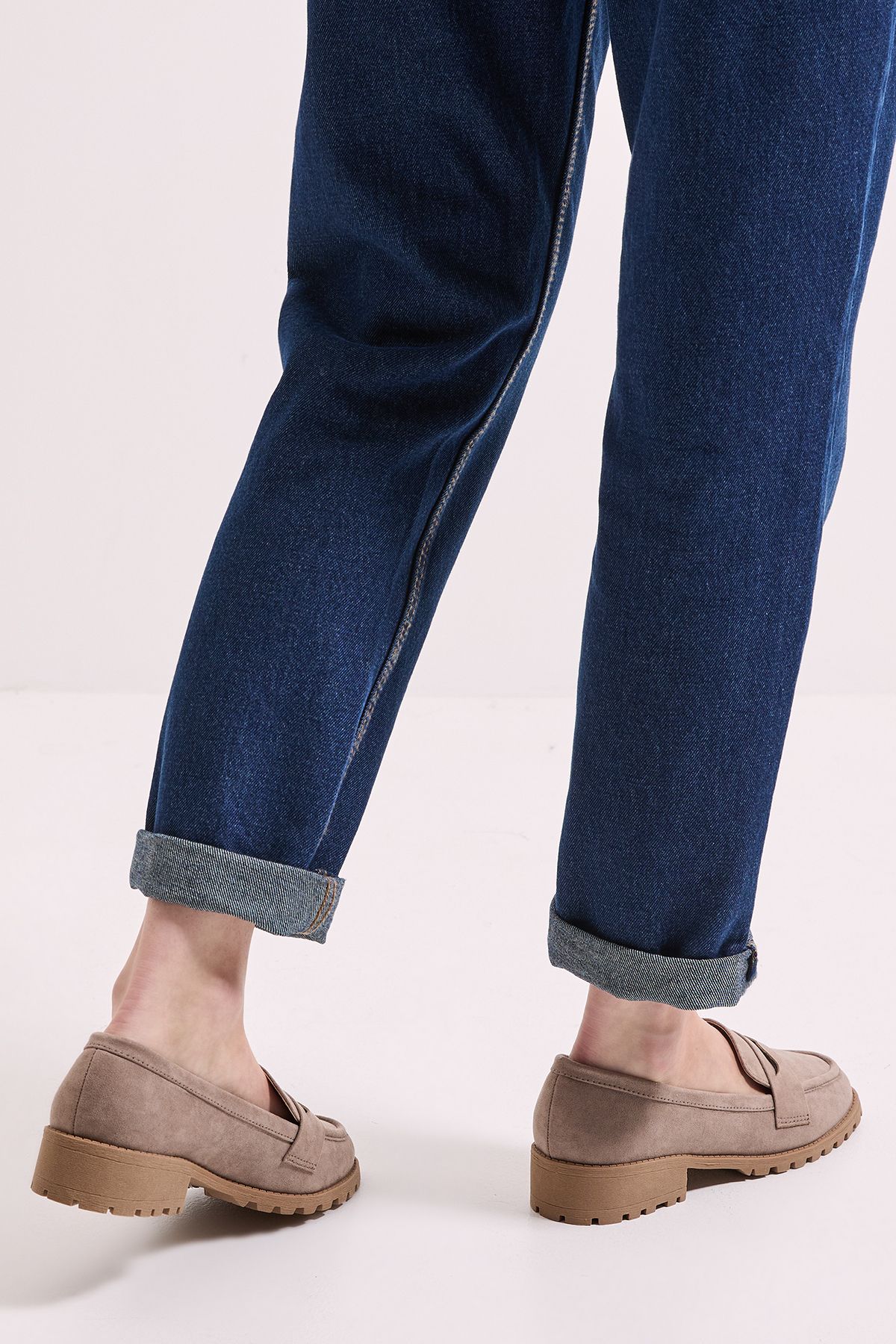 Dorothy Perkins Leoni Chunky Loafers Taupe image 4