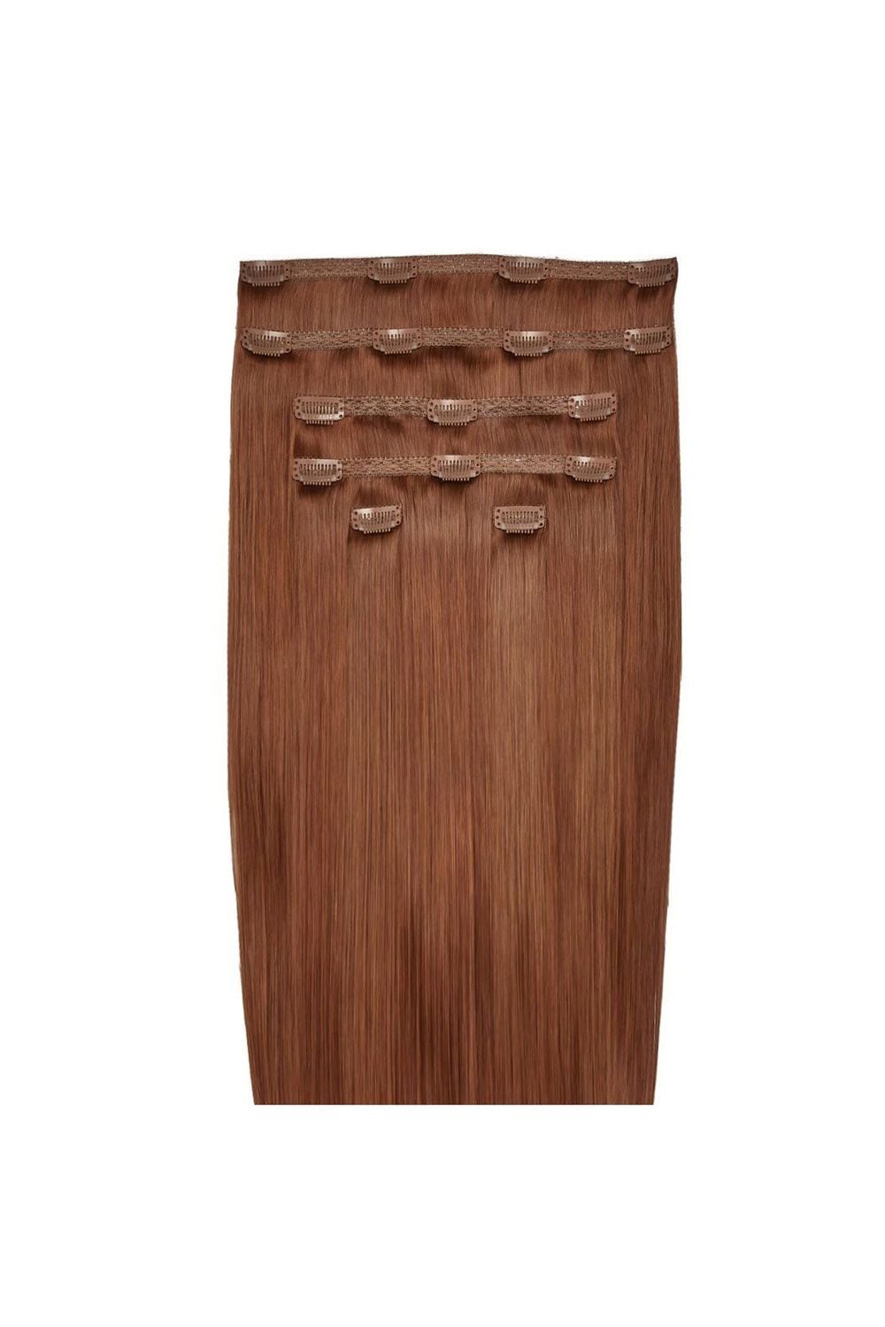 Beauty Works 18" Double Hair Set Clip-In Extensions 180g Amber