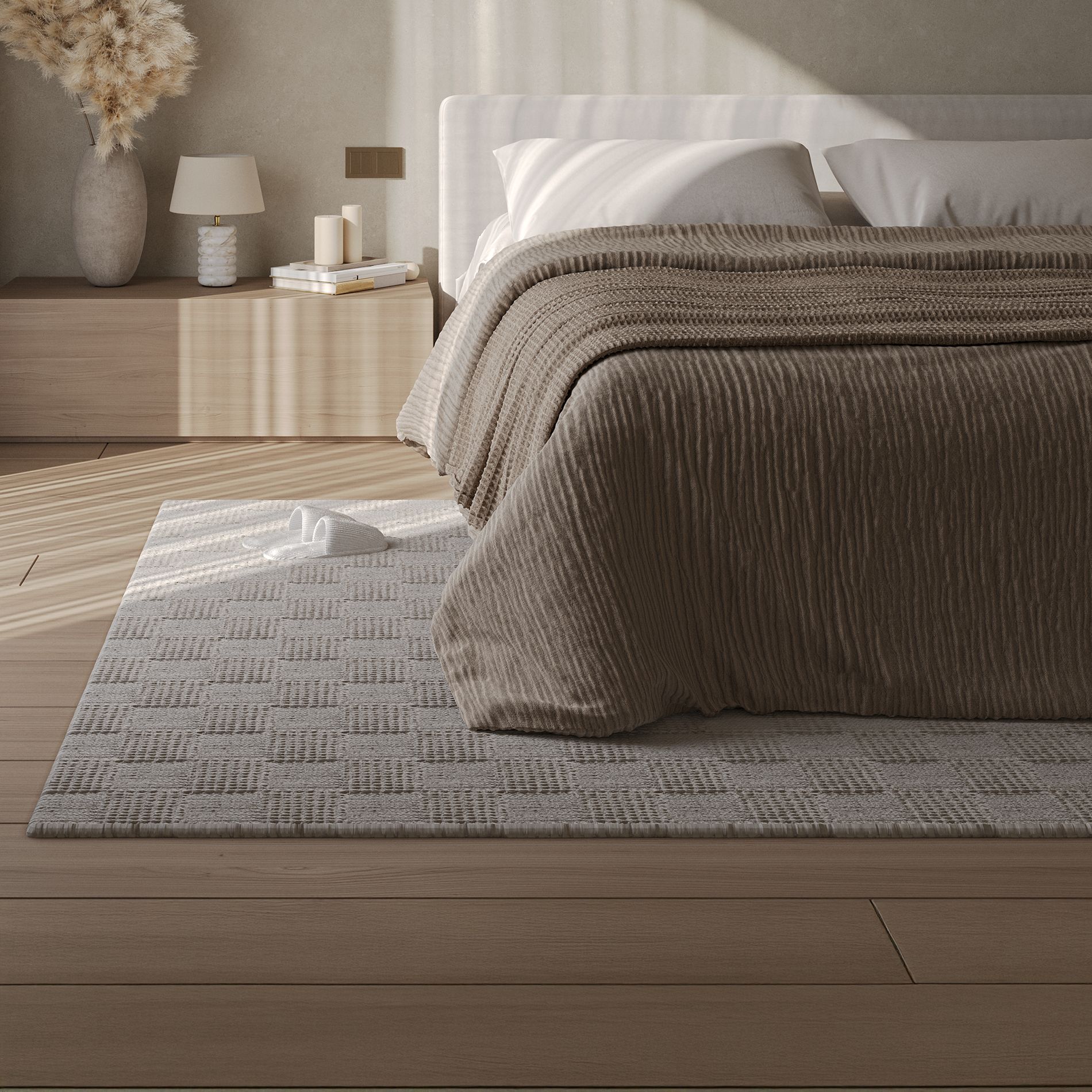 Industville Acle Hand Woven Wool Rug  -  Ivory image 2