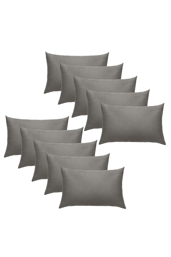 OHS 10 x Soft Polycotton Housewife Pillowcase Set