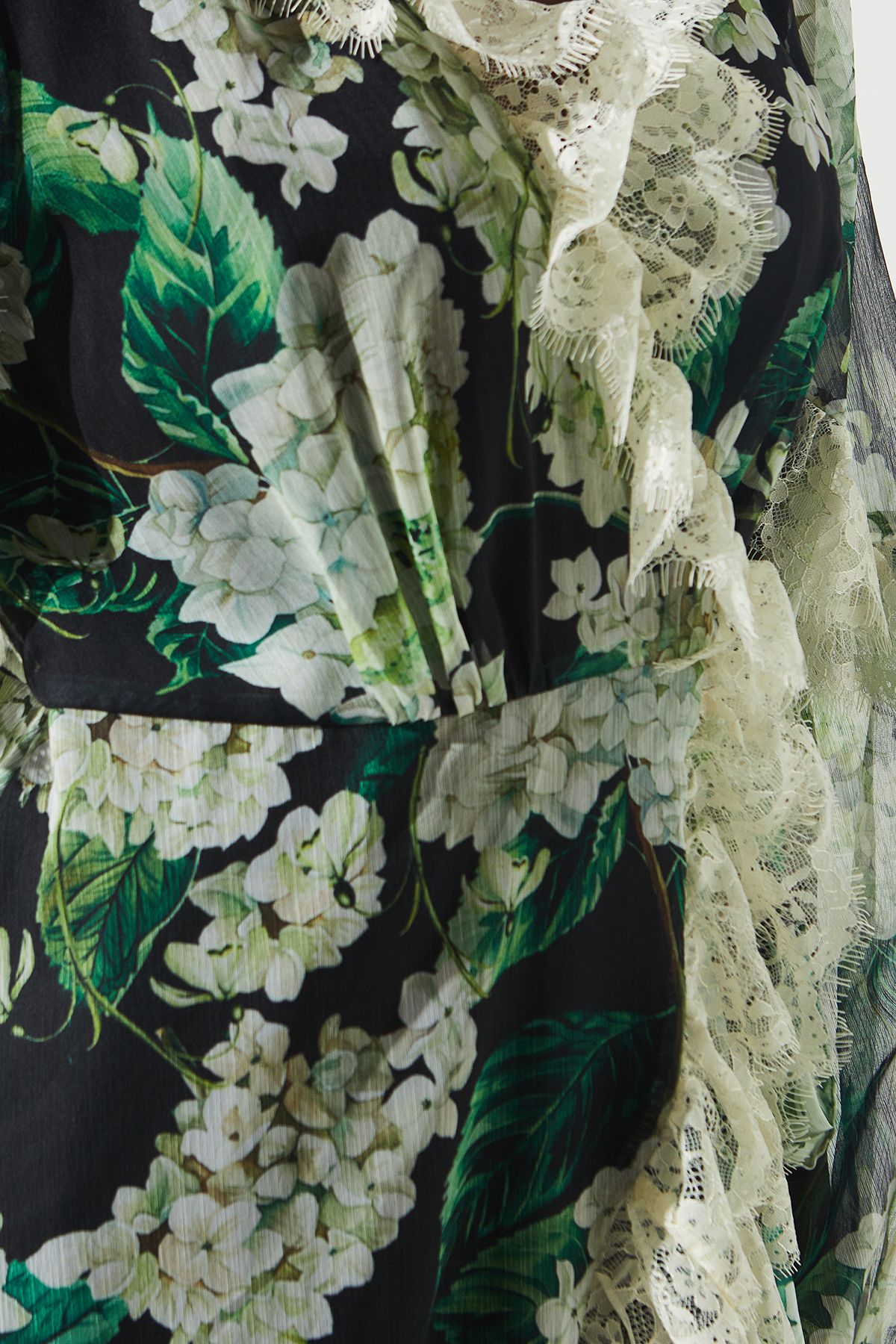 Coast Lace Trim Chiffon Wrap Dress Multi image 5