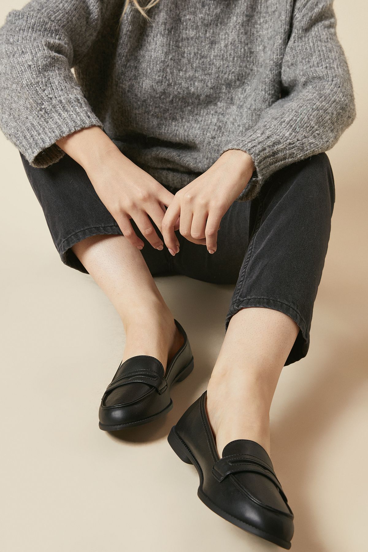 Dorothy Perkins Lara Penny Loafers Black