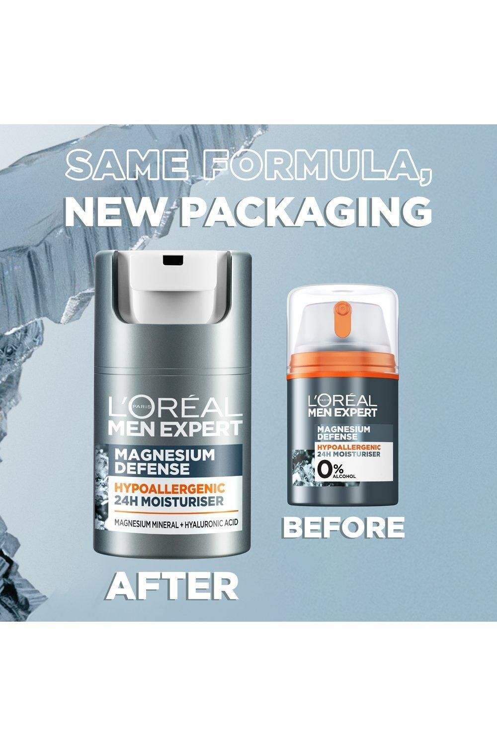 L'Oréal Paris Men Expert Sensitive Skin Moisturiser 24Hour Daily Mens Moisturiser Multi image 2