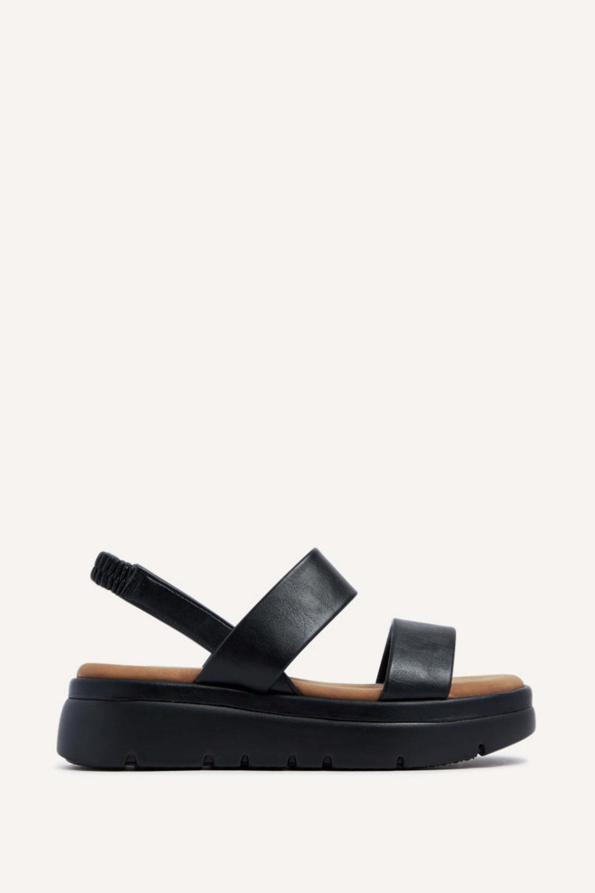 Linzi Gia Black Chunky Flatform Sandals image 1