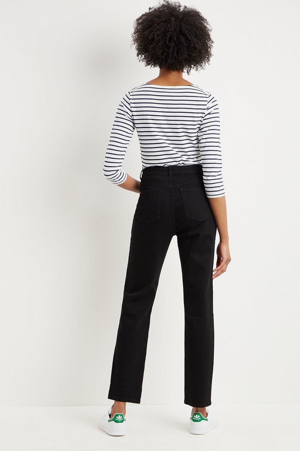 Dorothy Perkins Tall Straight Jeans Black image 3
