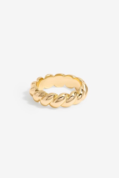 Jon Richard Gold Plated Polished Twisted Ring