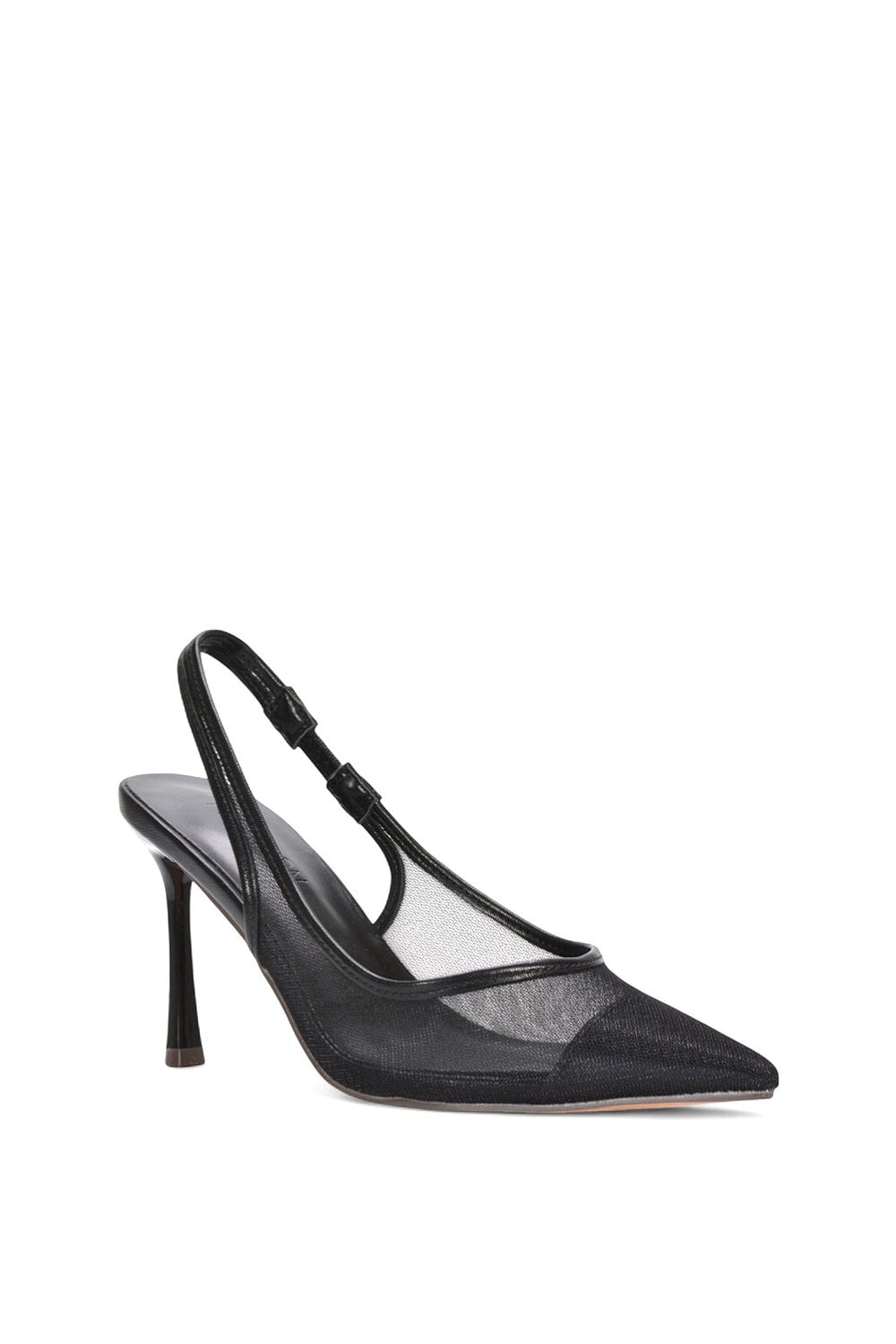XY London 'Caroline' Pointed Toe Mesh Slingback Court Shoe Heels image 2