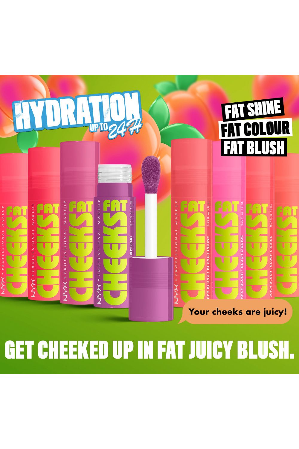 NYX Professional Makeup Fat Cheeks Blush 8ml Guava Gush image 7