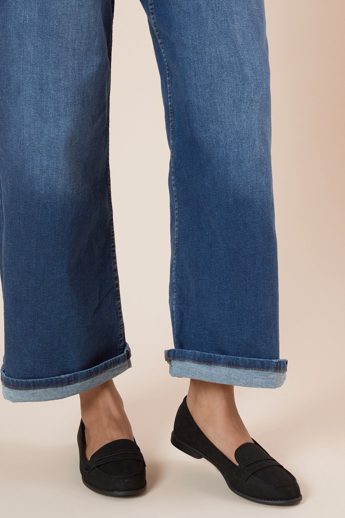 Dorothy Perkins Lara Penny Loafers Natural Black image 4