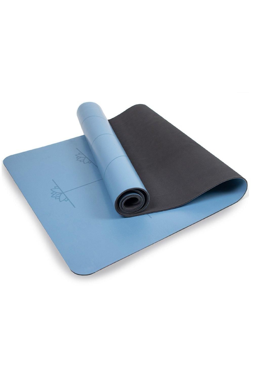 Myga Extra Large Blue Alignment Yoga Mat image 3