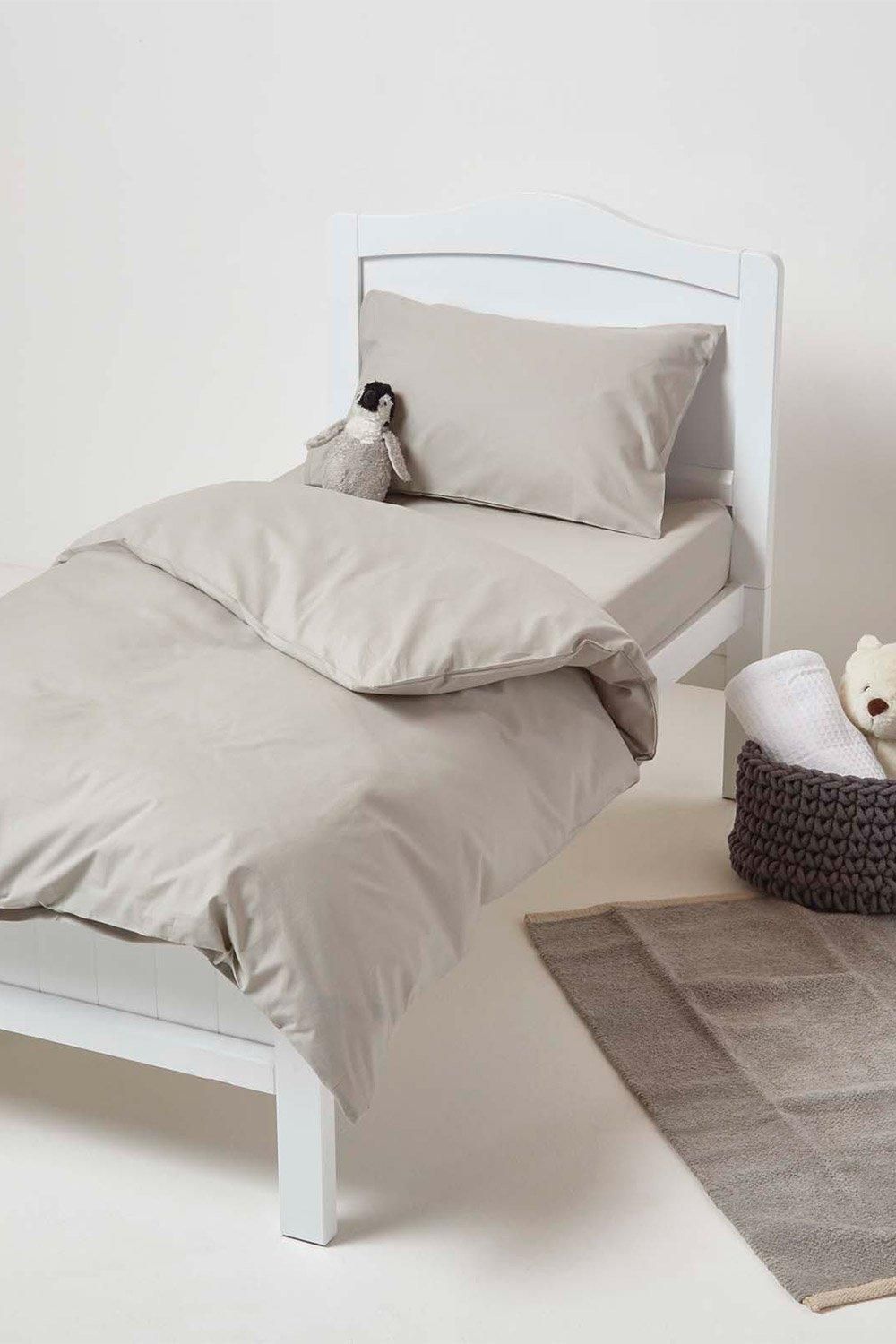 Homescapes Cotton Cot Bed Duvet Cover Set 200 Thread Count image 2