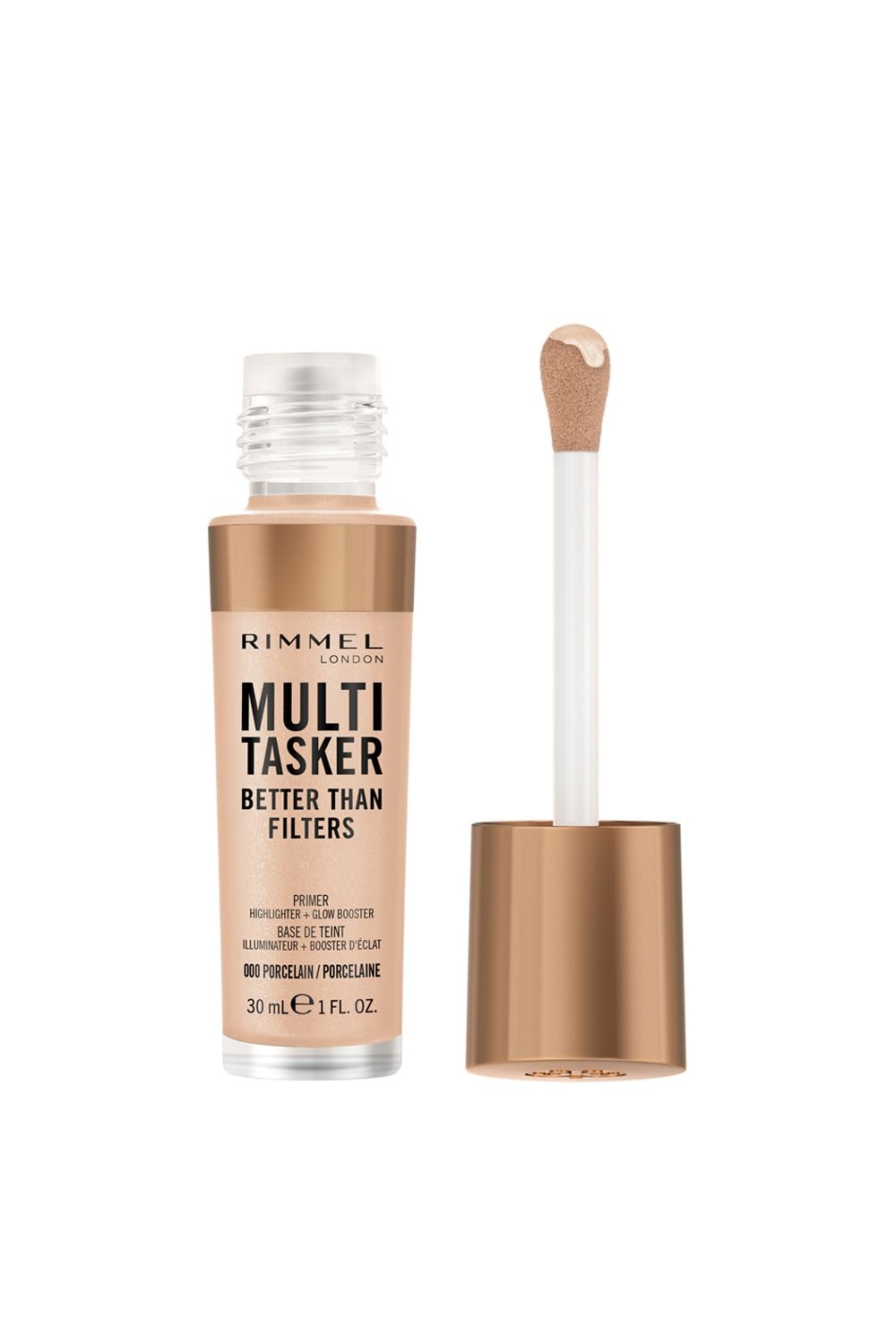 Rimmel London Multi-Tasker Better Than Filters Glow Boosting Primer 30ml Porcelain image 1
