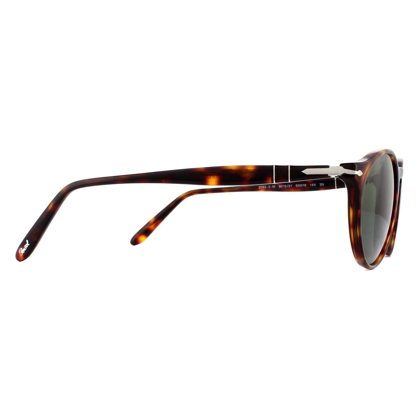 Persol Round Havana Green Sunglasses image 4