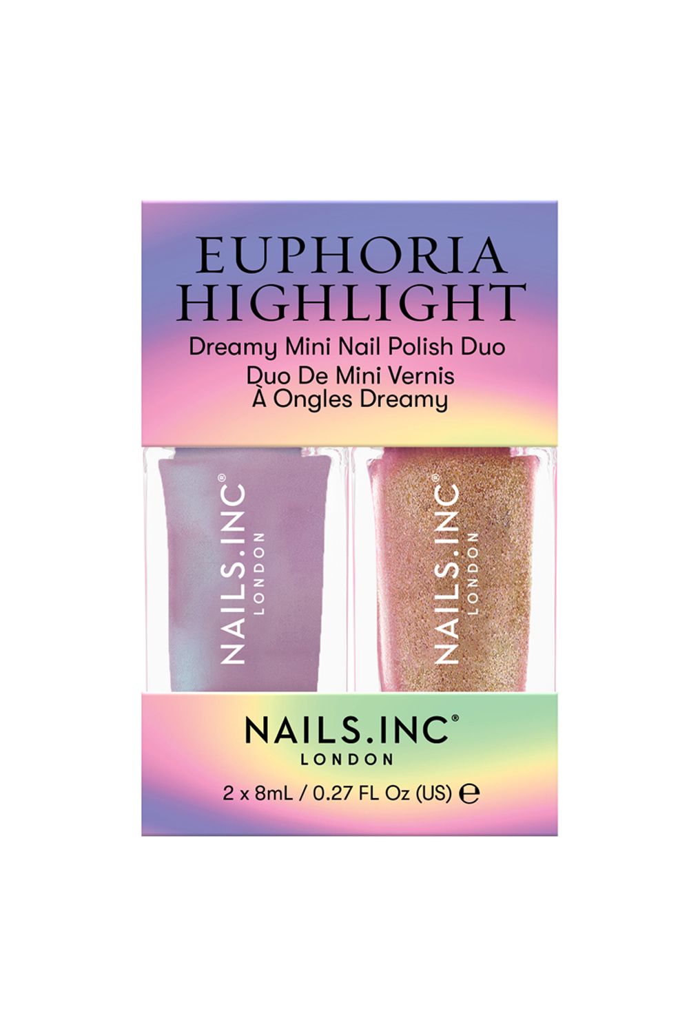 Nails Inc Euphoria Mini Duo 2 x 8ml Multi image 1