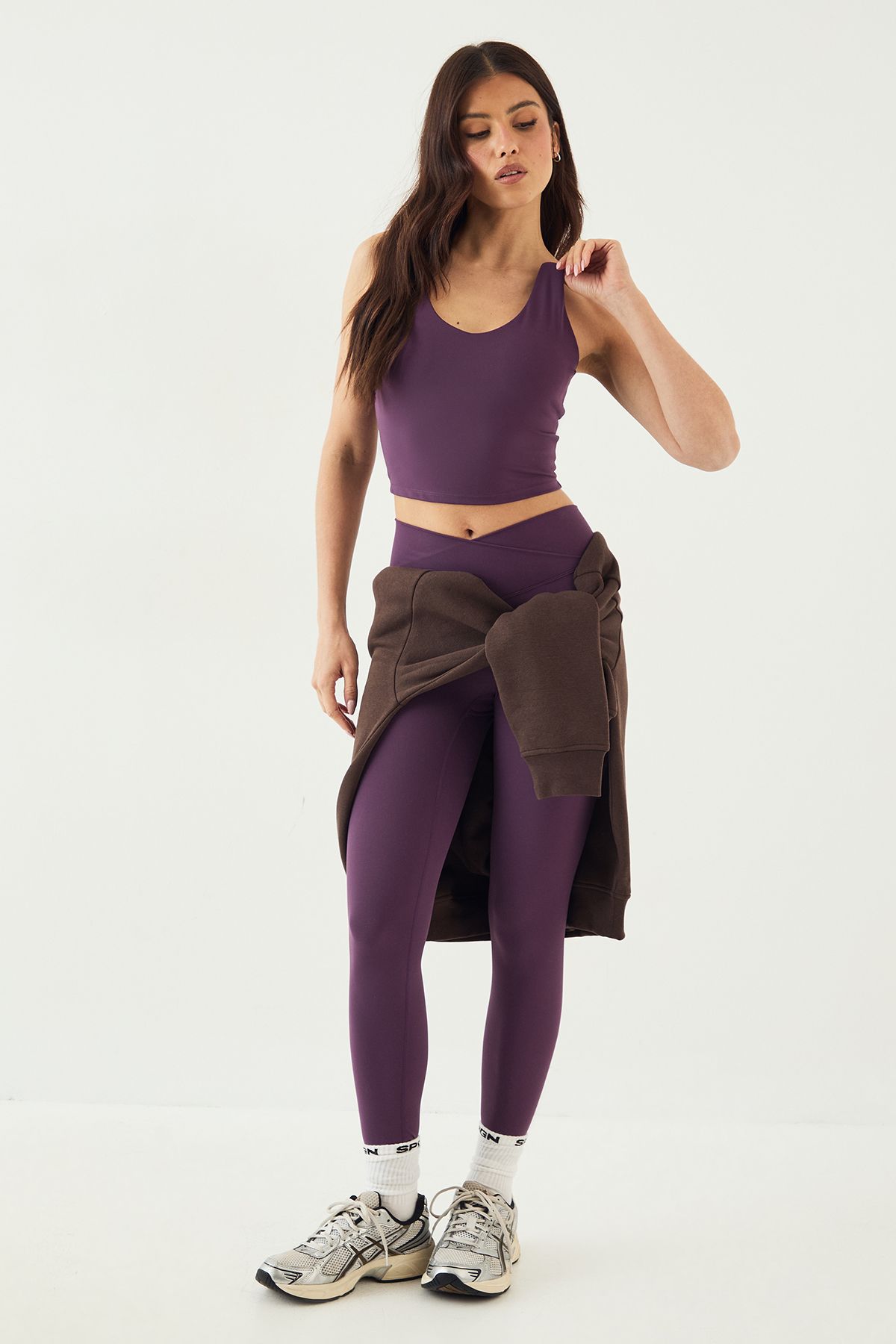 DSGN Studio DSGN Studio Ultra Sculpt Wrap Waist Legging Aubergine