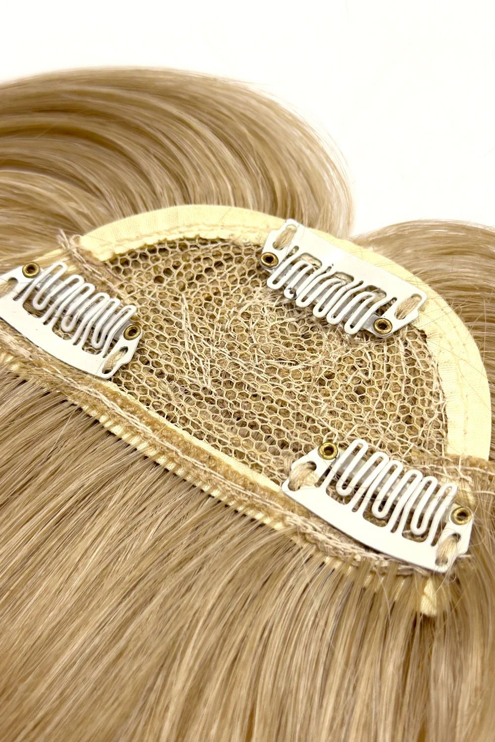 Lullabellz Feathered Fringe Clip In Bangs California Blonde image 2