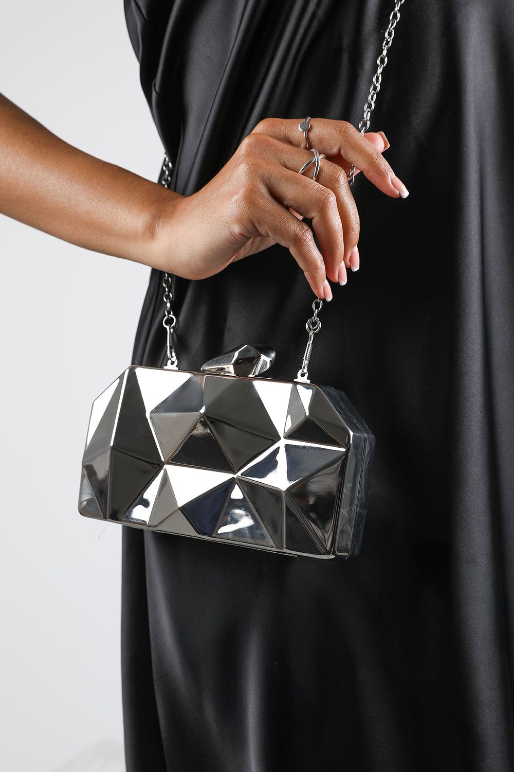 Where's That From 'Rica' Geometric Clutch Bag image 1