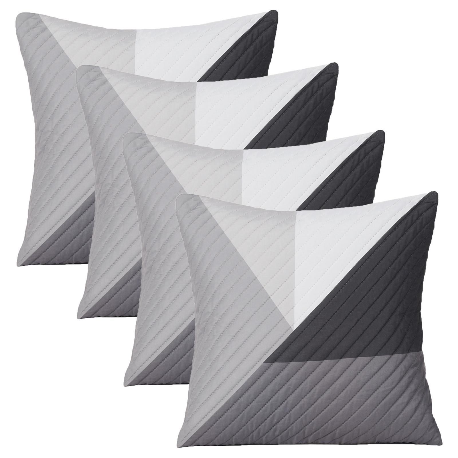 OHS 4 Pack Geometric Pinsonic Cushion Covers - 45 x 45cm image 1