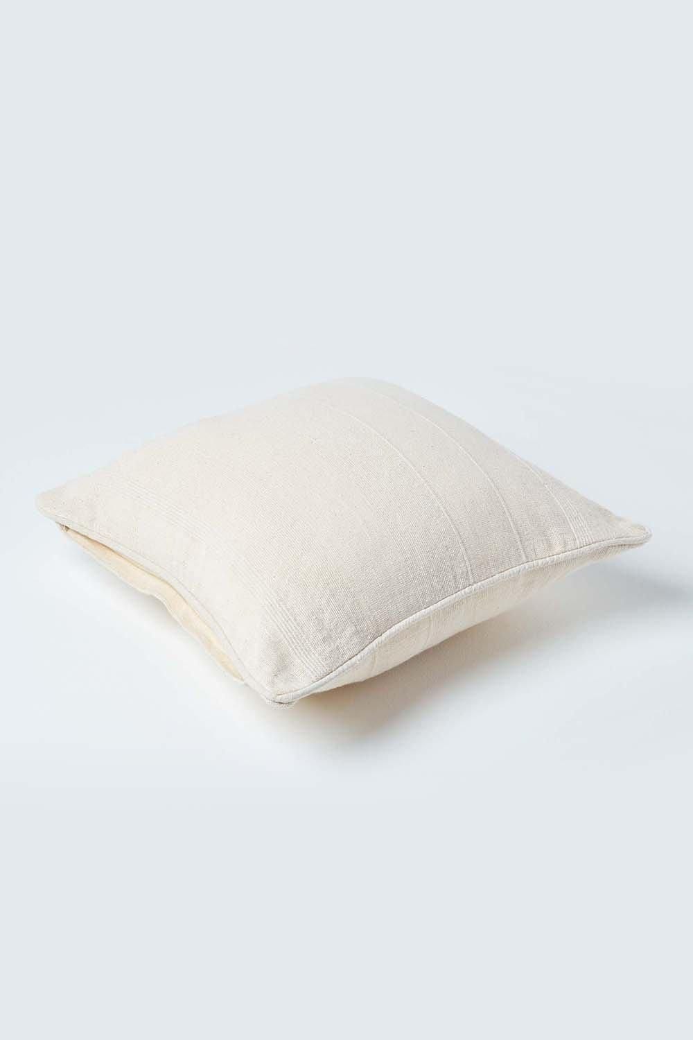 Homescapes Cotton Rajput Ribbed Cushion Cover image 3