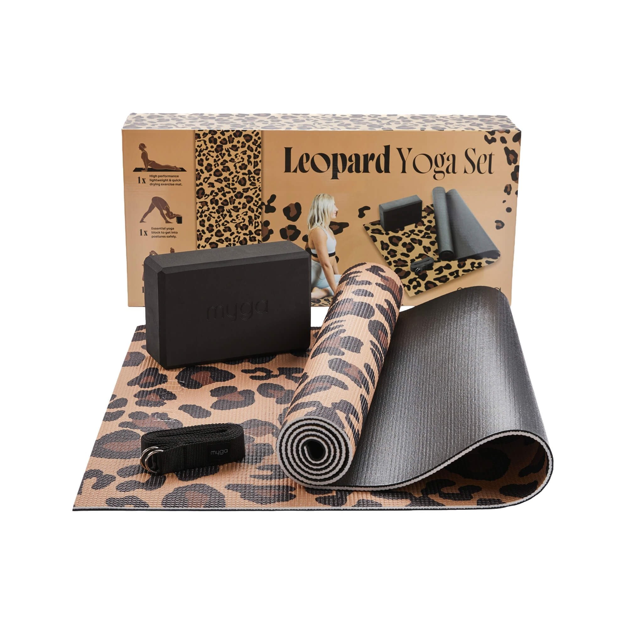 Myga Leopard Yoga Set image 1
