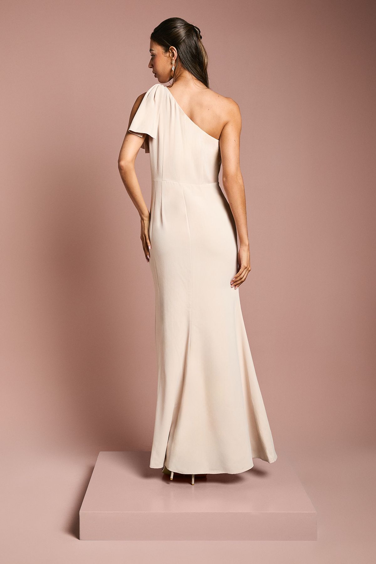 Infinity Dress Taupe Chiffon Bridesmaid Dress Azazie Capri White Alabaster  Bridesmaid Dresses Azazie