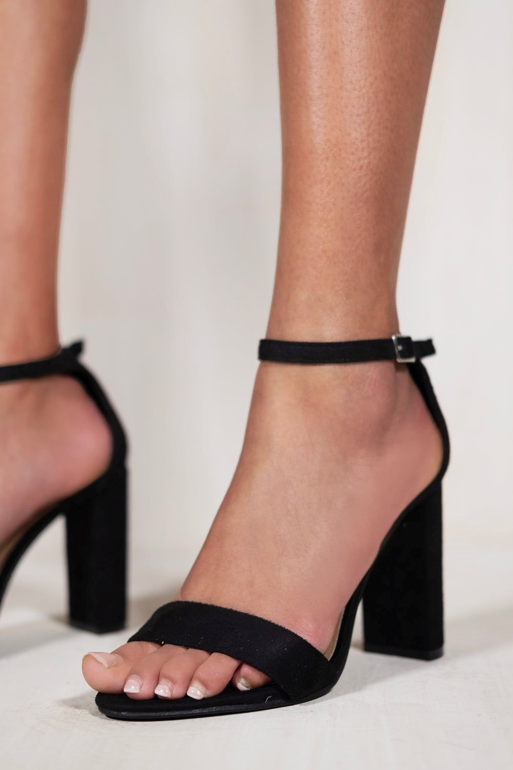 Where's That From 'Skye' Strappy Block Heels With Buckle Suede image 2