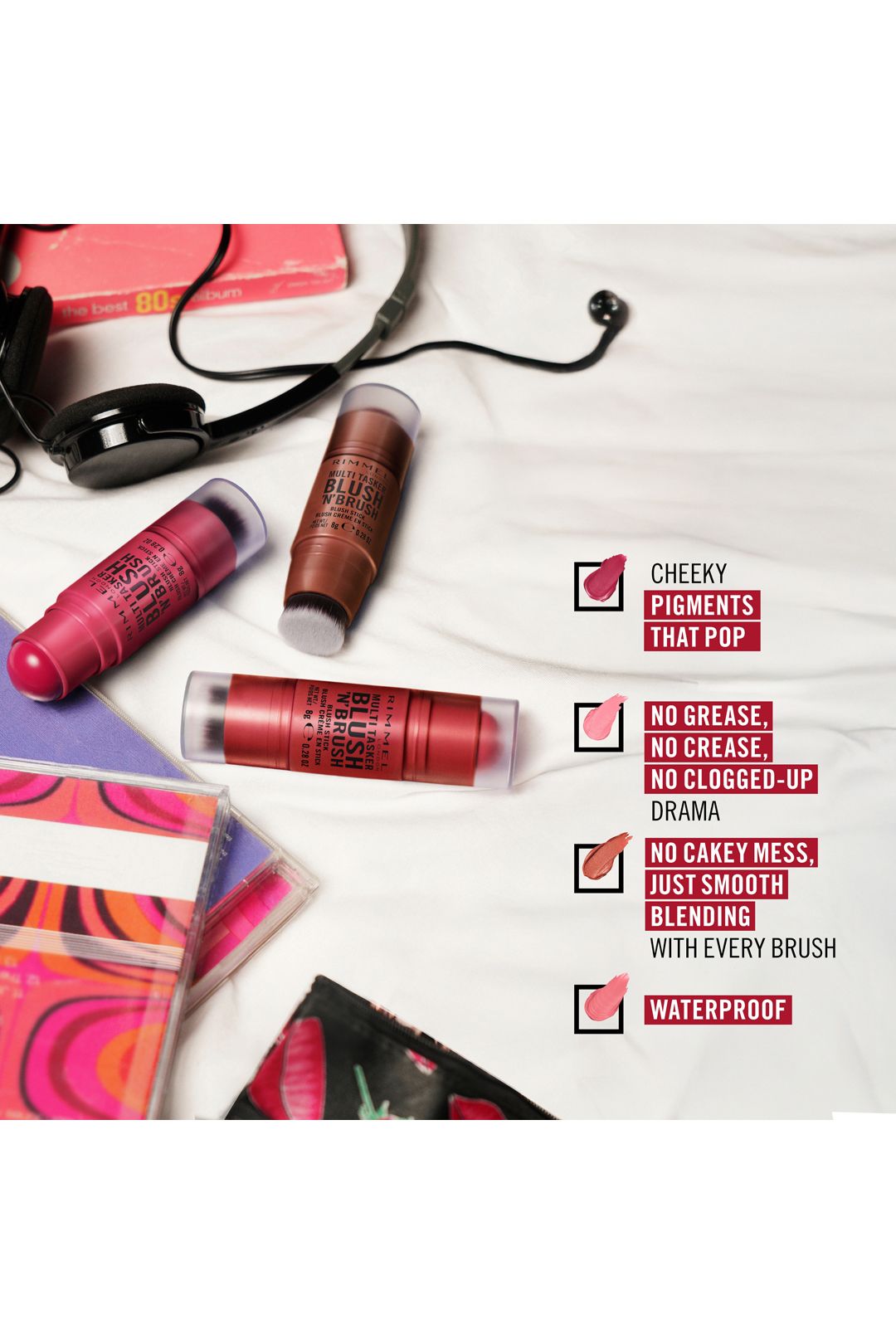 Rimmel London Multi-Tasker Blush'N'Brush Stick 8g Cotton Candy image 3