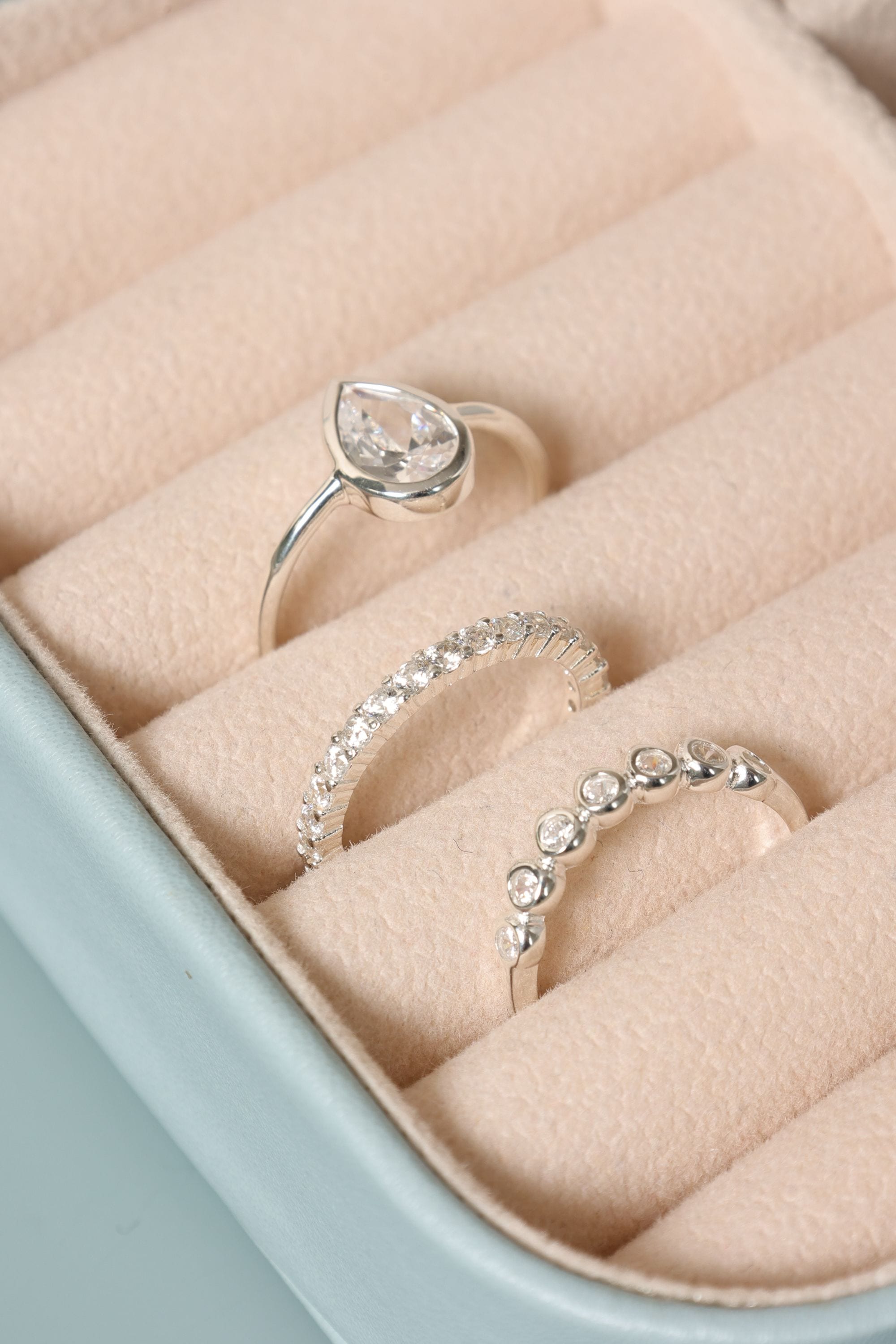 Simply Silver Sterling Silver 925 Cubic Zirconia Pave Eternity Ring image 2