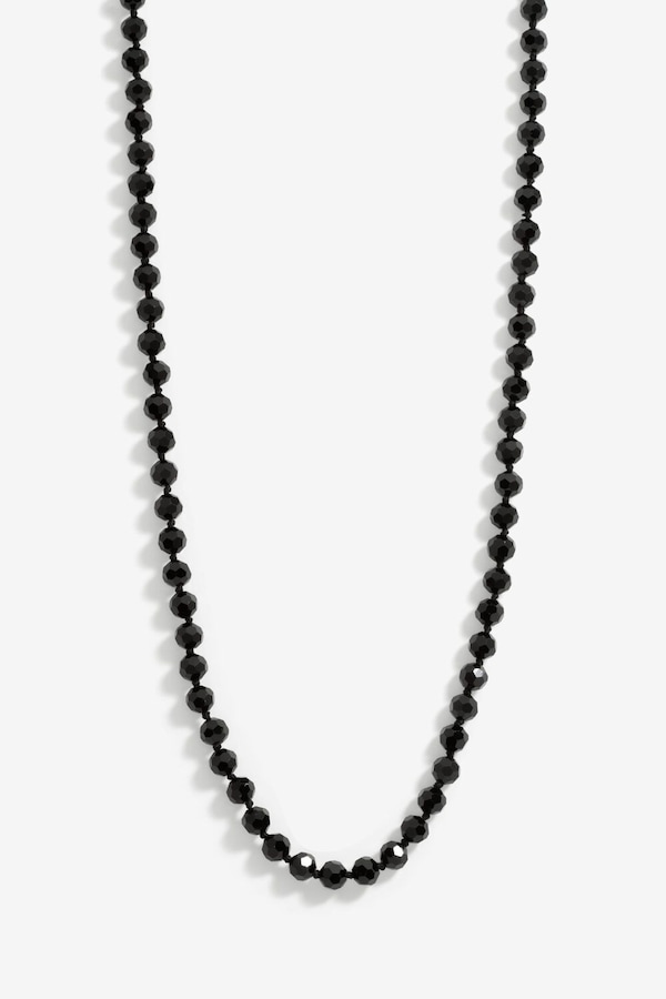 Jon Richard Jet Bead Wrap Around Necklace