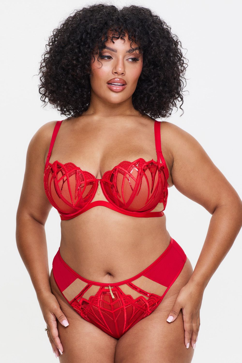 Ann Summers Desiring Decadence Non Padded Balcony Bra image 1